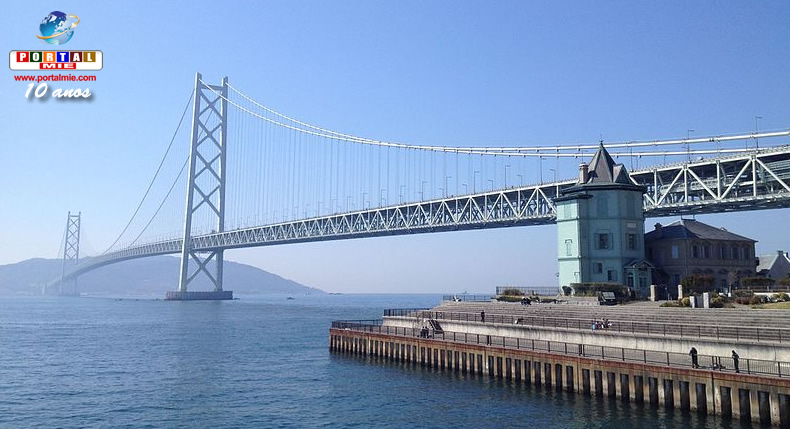 Akashi Kaikyo: a ponte suspensa mais longa do mundo ~ PET 